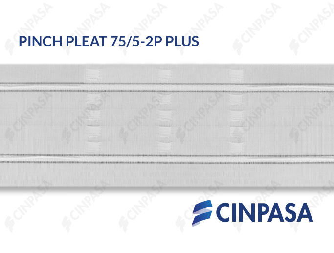  Pinch Pleat Curtain Tape - 2 Pleats 